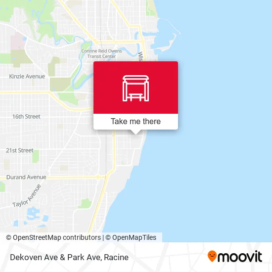 Dekoven Ave & Park Ave map