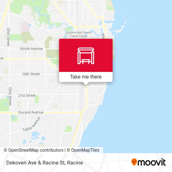 Dekoven Ave & Racine St map