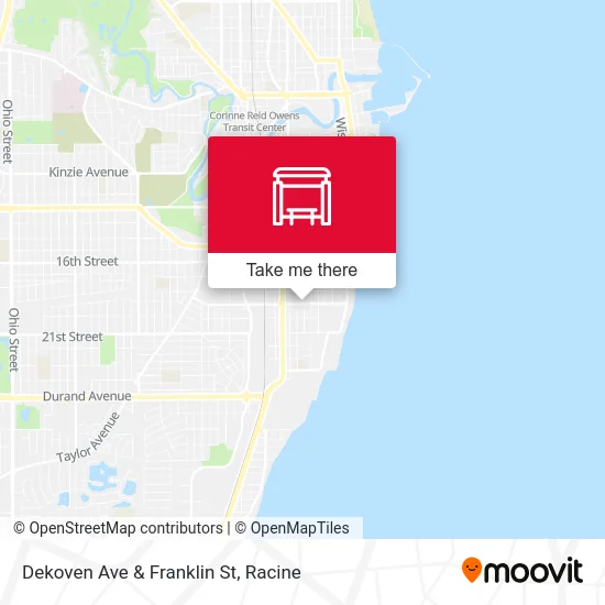 Dekoven Ave & Franklin St map