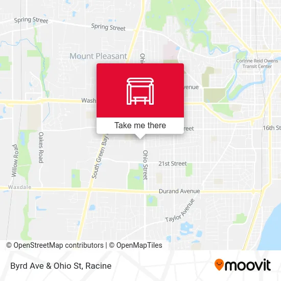 Byrd Ave & Ohio St map