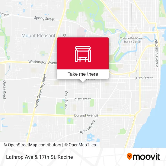 Lathrop Ave & 17th St map