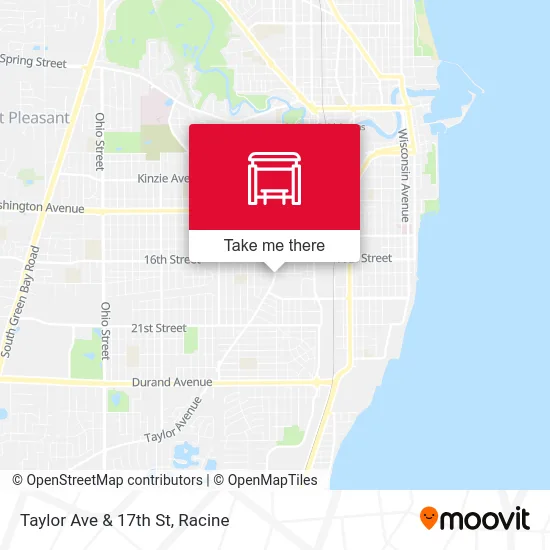 Taylor Ave & 17th St map