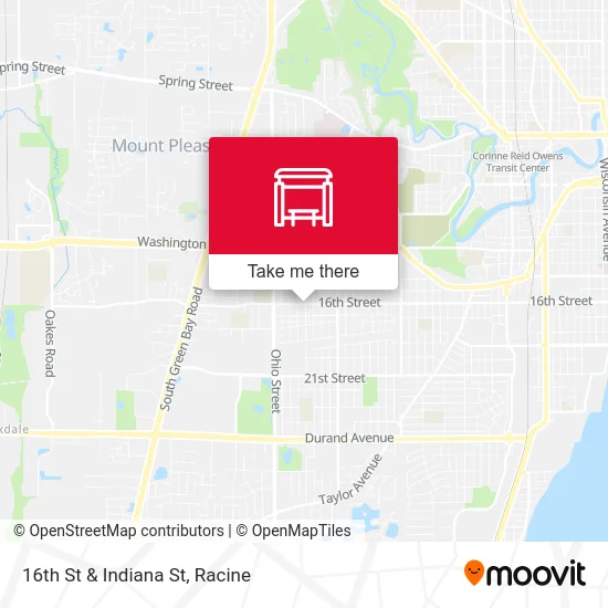 16th St & Indiana St map