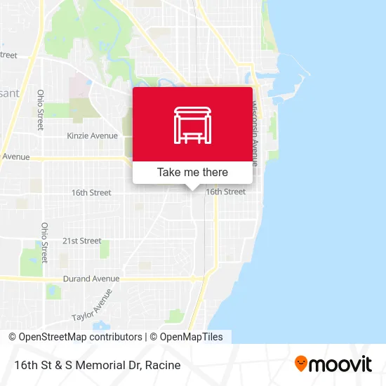 16th St & S Memorial Dr map