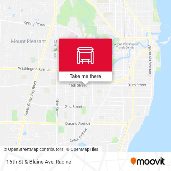 16th St & Blaine Ave map