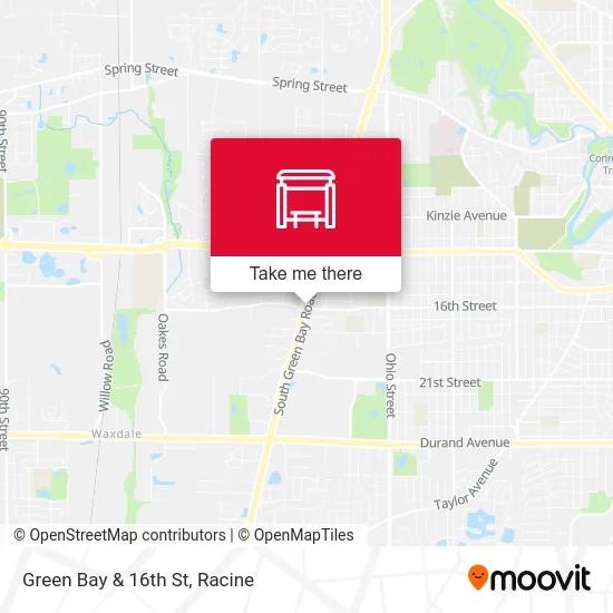 Green Bay & 16th St map