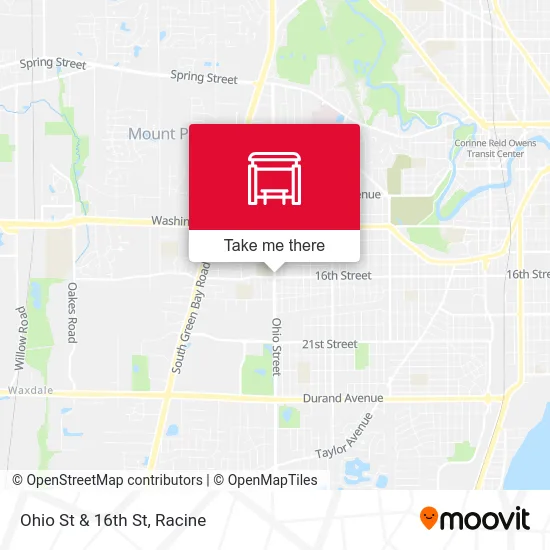 Ohio St & 16th St map