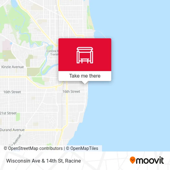 Wisconsin Ave & 14th St map