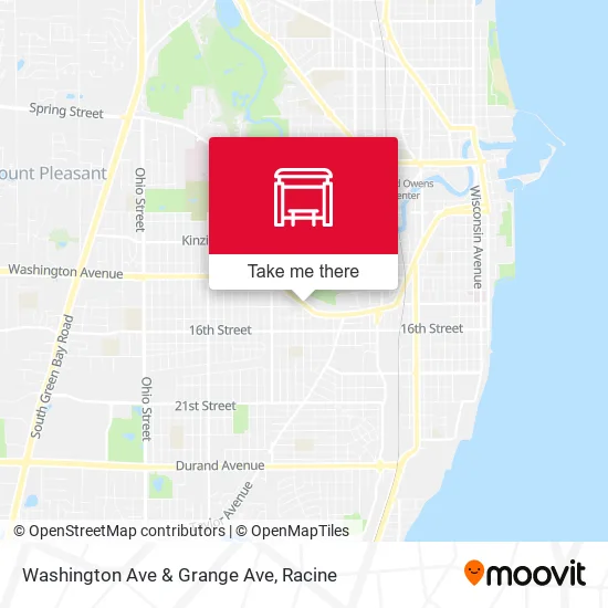 Mapa de Washington Ave & Grange Ave