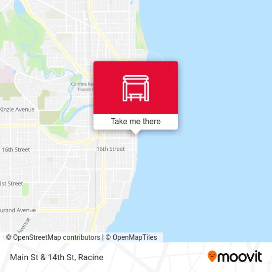 Main St & 14th St map