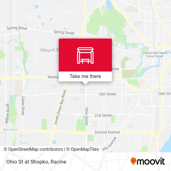 Ohio St at Shopko map