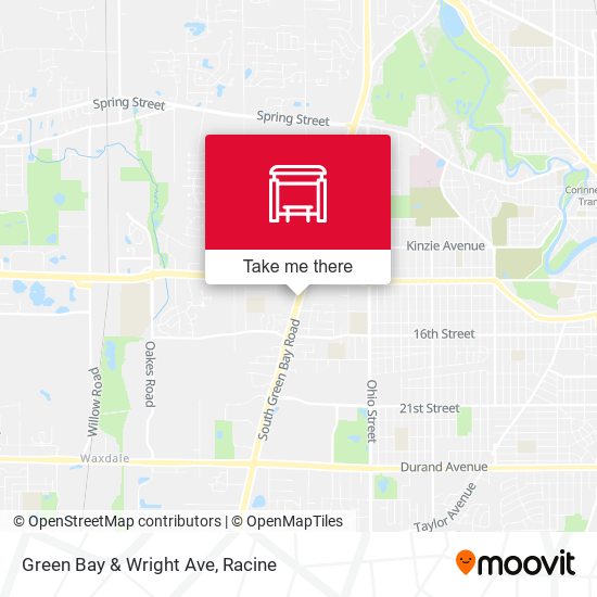 Green Bay & Wright Ave map