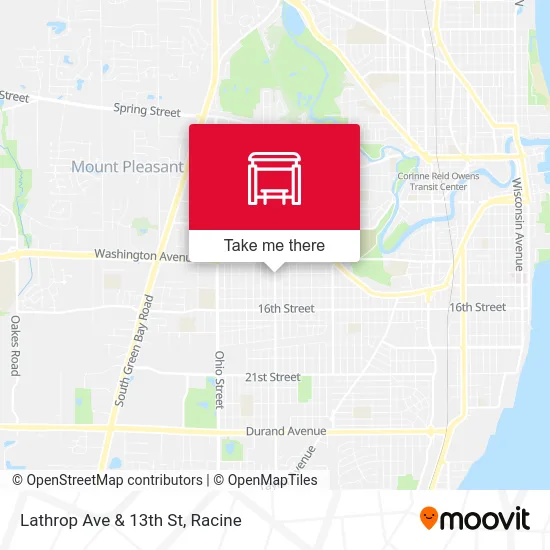 Lathrop Ave & 13th St map