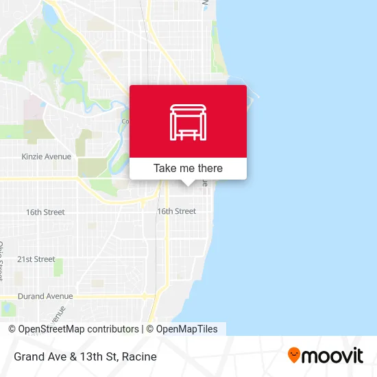 Grand Ave & 13th St map