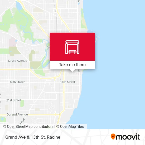 Grand Ave & 13th St map