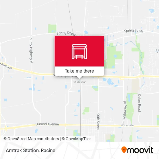 Mapa de Amtrak Station