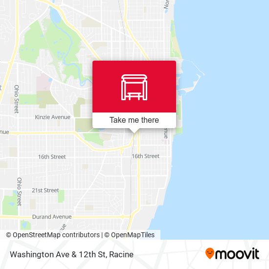 Washington Ave & 12th St map
