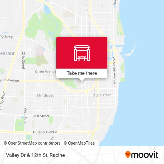 Valley Dr & 12th St map