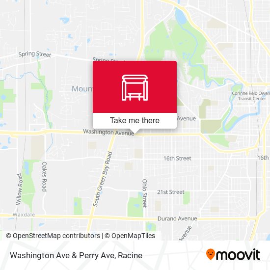 Mapa de Washington Ave & Perry Ave