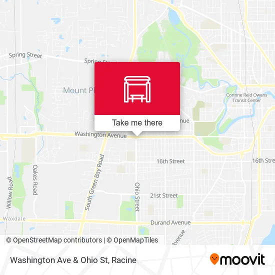 Mapa de Washington Ave & Ohio St