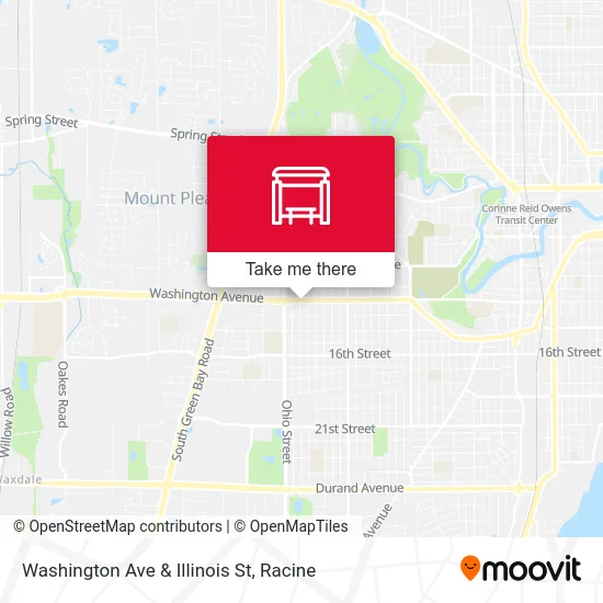 Washington Ave & Illinois St map