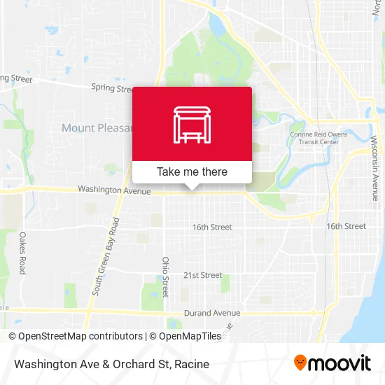 Mapa de Washington Ave & Orchard St