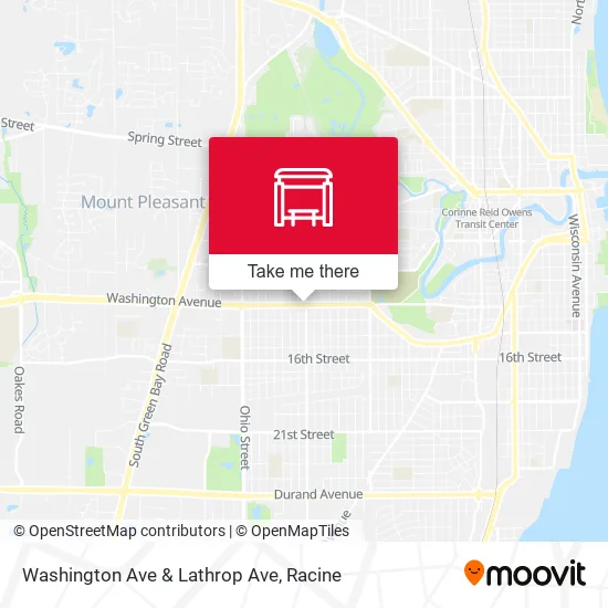 Mapa de Washington Ave & Lathrop Ave