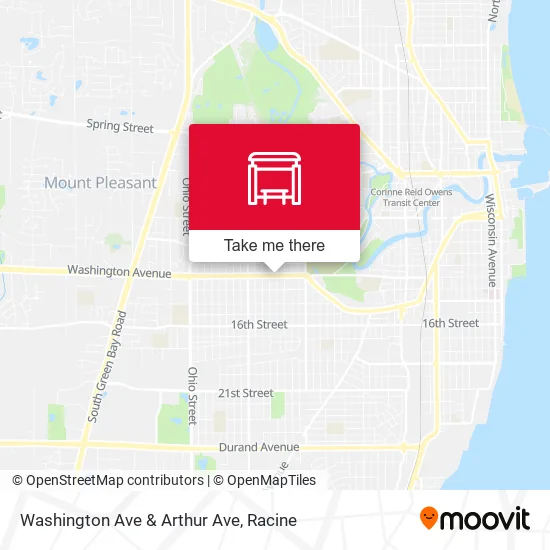 Mapa de Washington Ave & Arthur Ave