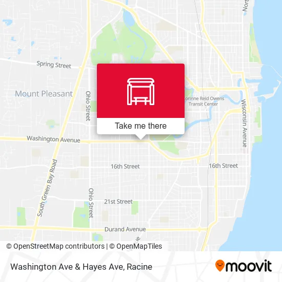 Mapa de Washington Ave & Hayes Ave
