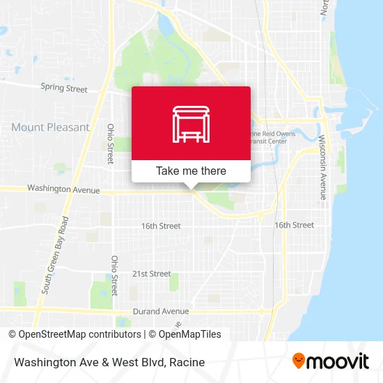 Washington Ave & West Blvd map