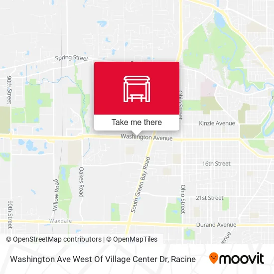 Washington Ave West Of Village Center Dr map