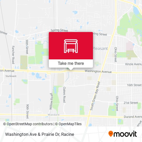 Mapa de Washington Ave & Prairie Dr