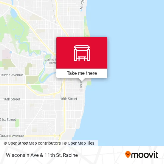 Mapa de Wisconsin Ave & 11th St