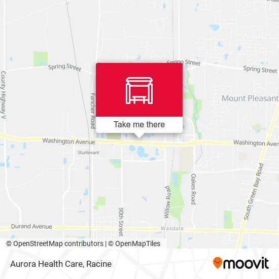 Mapa de Aurora Health Care