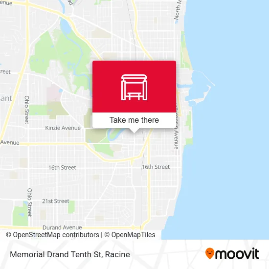 Memorial Drand Tenth St map