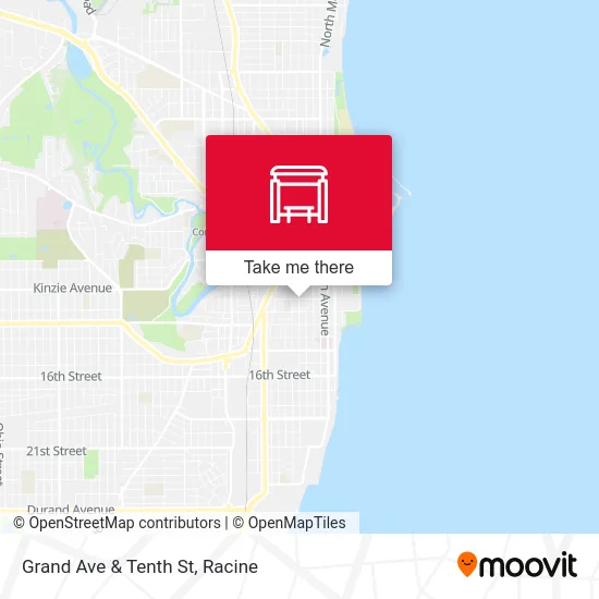 Grand Ave & Tenth St map