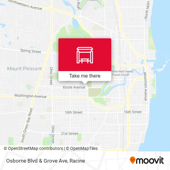 Mapa de Osborne Blvd & Grove Ave