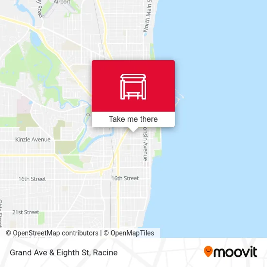 Grand Ave & Eighth St map