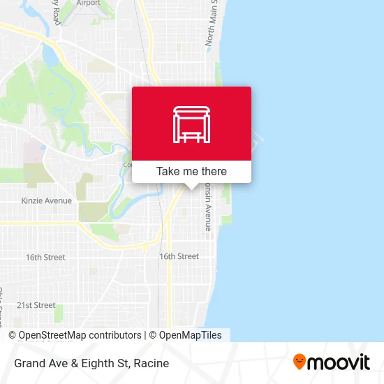 Grand Ave & Eighth St map