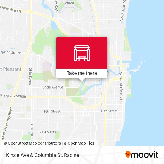 Mapa de Kinzie Ave & Columbia St