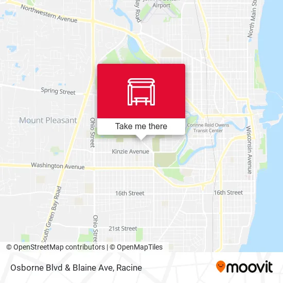 Mapa de Osborne Blvd & Blaine Ave