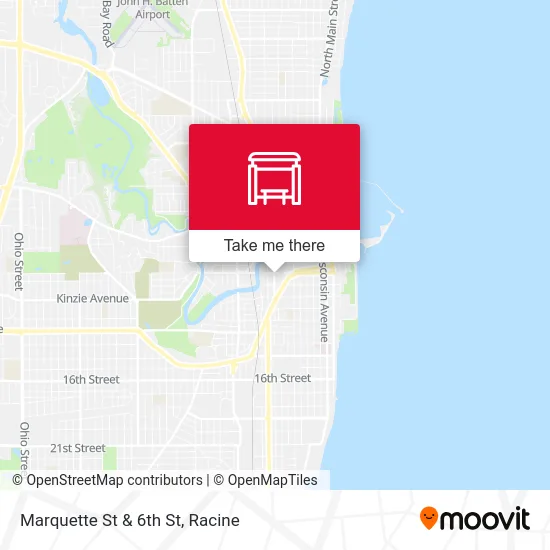 Marquette St & 6th St map