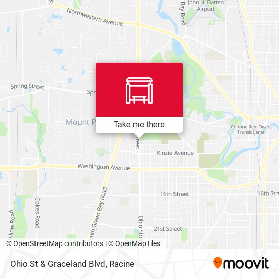 Ohio St & Graceland Blvd map