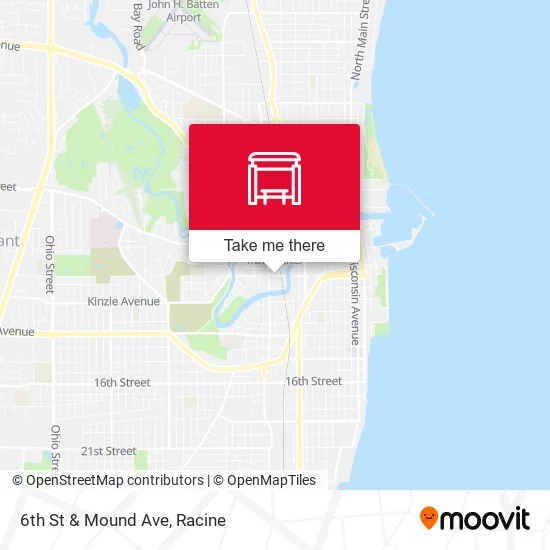 Mapa de 6th St & Mound Ave