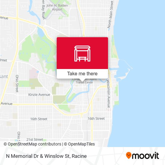 N Memorial Dr & Winslow St map