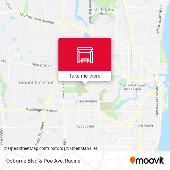 Mapa de Osborne Blvd & Poe Ave