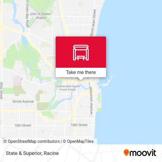 State & Superior map