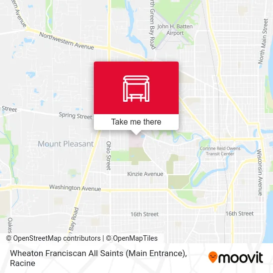 Wheaton Franciscan All Saints (Main Entrance) map