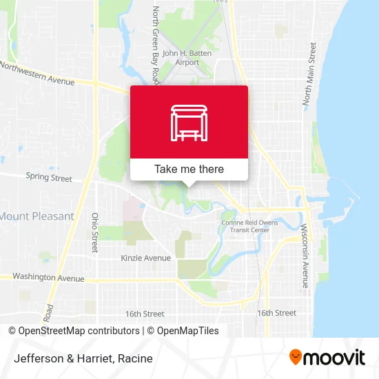 Jefferson & Harriet map