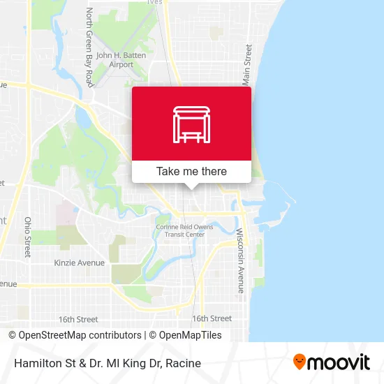 Hamilton St & Dr. Ml King Dr map